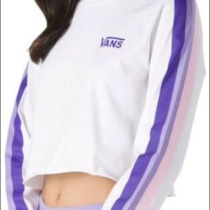 NWT Vans women’s crop pink purple
